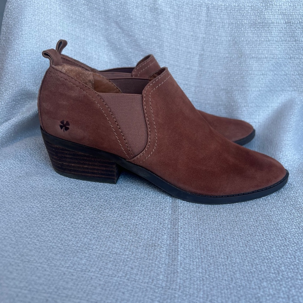 Lucky Brand Brown Suede Ankle Boots